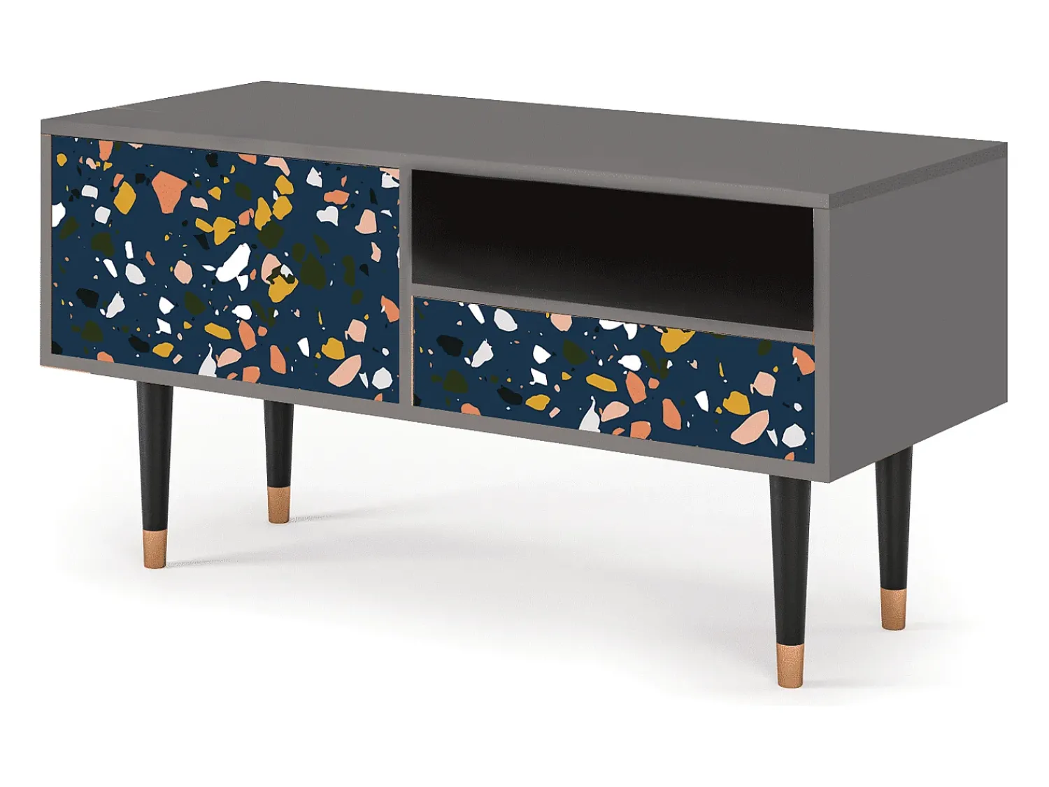 Sale Mueble de TV - 115х59х48 cm - T3 - Night Sky Langhterns, Cinza Cinzento