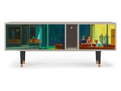 Móvel De Tv* Mueble de TV - 170х69х48 cm - T1 - Nighthawks by Hopper, Areia Bege