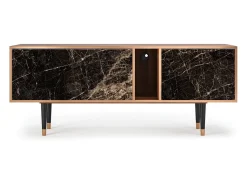 Móvel De Tv* Mueble de TV - 170х69х48 cm - T1 - Night Abyss, Nogueira Castanho