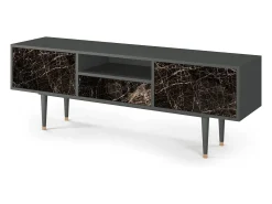 Móvel De Tv| Mueble de TV - 170х59х41 cm - T6 - Night Abyss, Antracite Cinza antracite