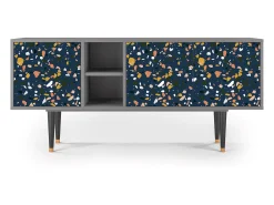 Mueble de TV - 150х69х41 cm - T5 - Night Sky Langhterns, Cinza^ Móvel De Tv