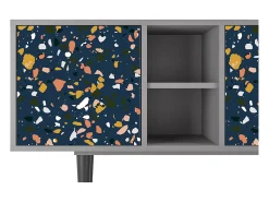 Mueble de TV - 150х69х41 cm - T5 - Night Sky Langhterns, Cinza^ Móvel De Tv