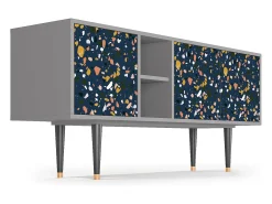 Mueble de TV - 150х69х41 cm - T5 - Night Sky Langhterns, Cinza^ Móvel De Tv