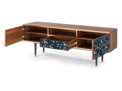 Mueble de TV - 170х59х41 cm - T6 - Night Sky Langhterns, Nogueira Castanho