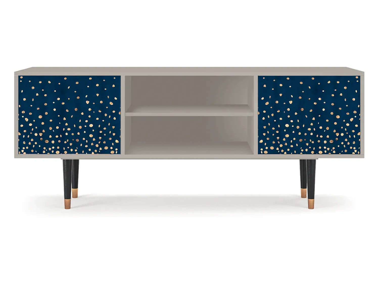 Móvel De Tv| Mueble de TV - 170х69х48 cm - T2 - Night Skies, Areia Bege