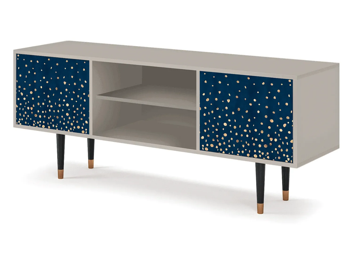 Móvel De Tv| Mueble de TV - 170х69х48 cm - T2 - Night Skies, Areia Bege