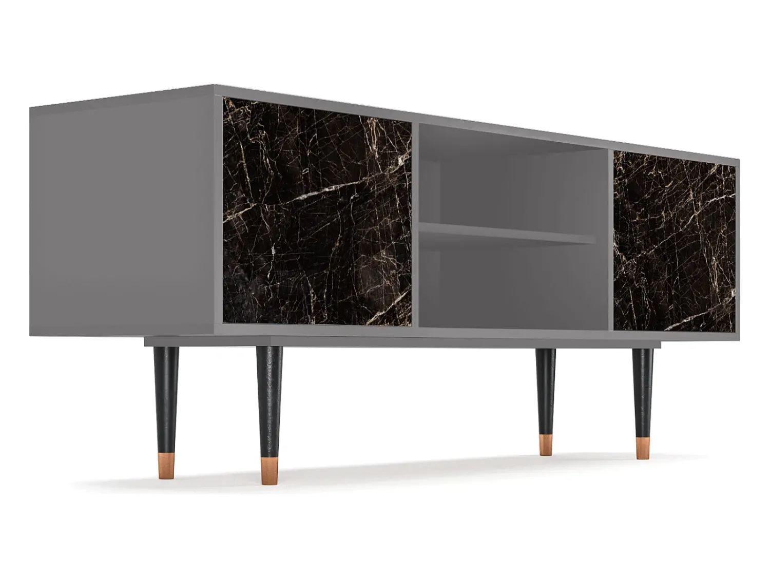 Mueble de TV - 170х69х48 cm - T2 - Night Abyss, Cinza^ Móvel De Tv