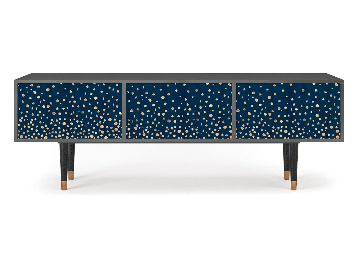 Móvel De Tv| Mueble de TV - 170х59х48 cm - T4 - Night Skies, Antracite Cinza antracite