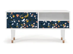 Mueble de TV - 115х59х48 cm - T3 - Night Sky Langhterns, Branco^ Móvel De Tv