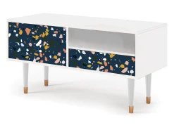 Mueble de TV - 115х59х48 cm - T3 - Night Sky Langhterns, Branco^ Móvel De Tv