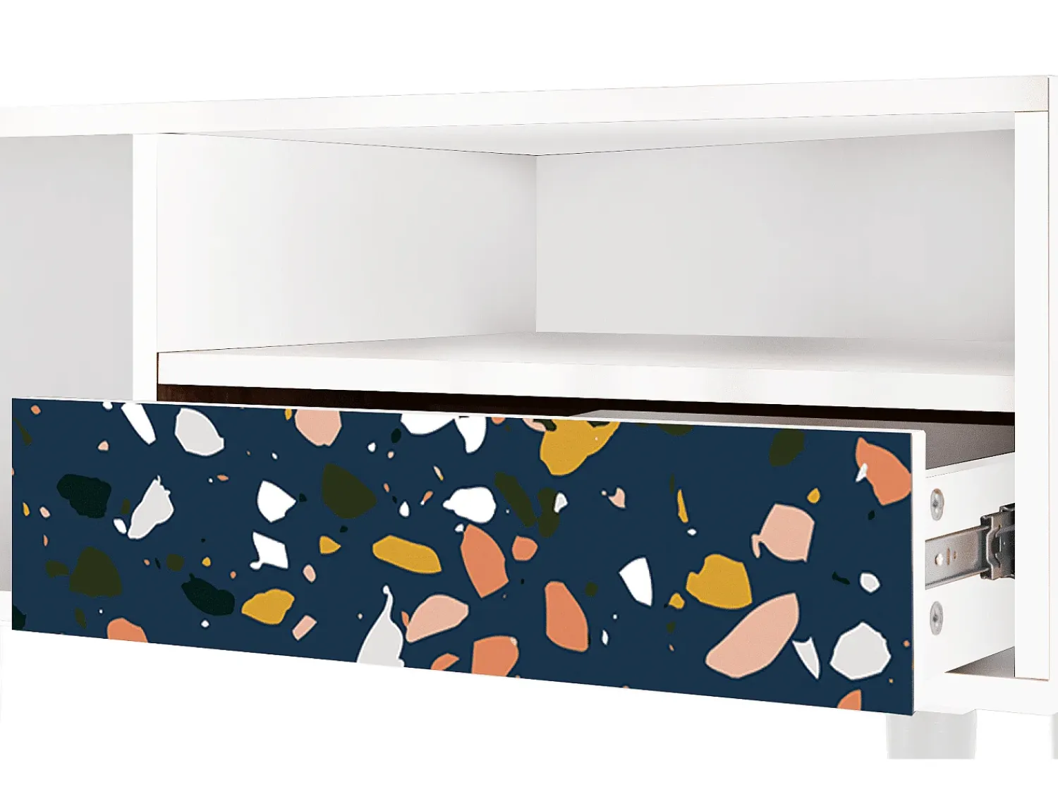 Mueble de TV - 115х59х48 cm - T3 - Night Sky Langhterns, Branco^ Móvel De Tv