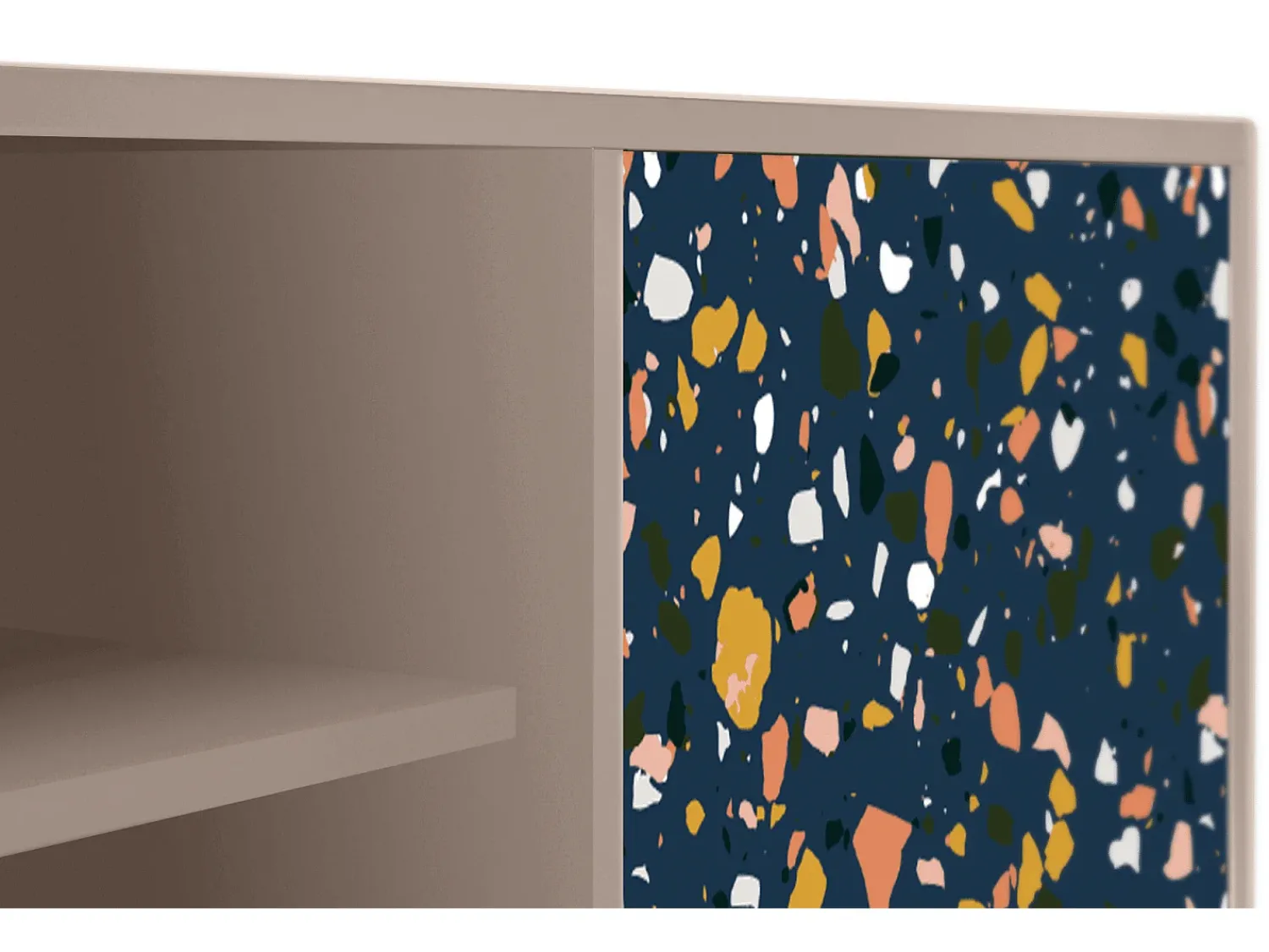 Móvel De Tv| Mueble de TV - 170х69х48 cm - T2 - Night Sky Langhterns, Latte Bege