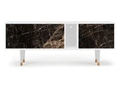 Móvel De Tv| Mueble de TV - 170х69х48 cm - T1 - Night Abyss, Branco Bege