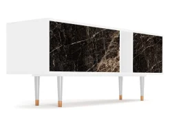Móvel De Tv| Mueble de TV - 170х69х48 cm - T1 - Night Abyss, Branco Bege