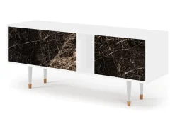 Móvel De Tv| Mueble de TV - 170х69х48 cm - T1 - Night Abyss, Branco Bege