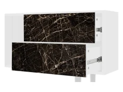 Móvel De Tv| Mueble de TV - 170х69х48 cm - T1 - Night Abyss, Branco Bege