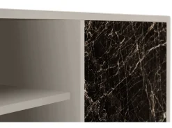 Móvel De Tv* Mueble de TV - 170х69х48 cm - T2 - Night Abyss, Areia Bege