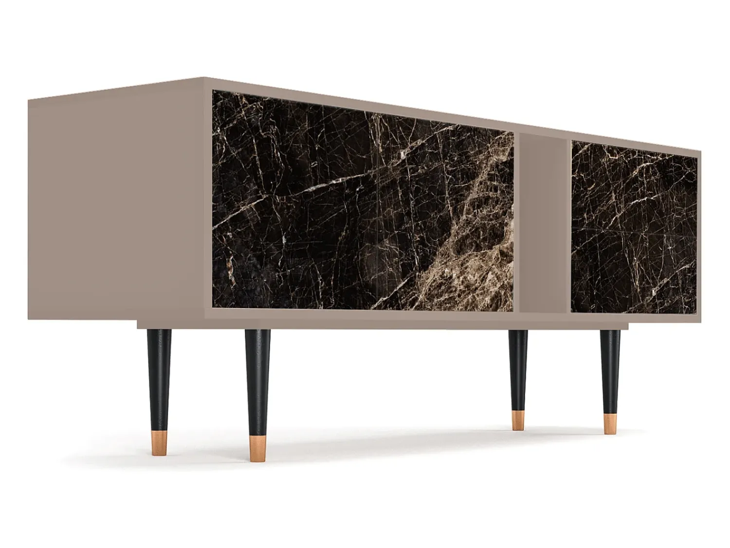 Móvel De Tv* Mueble de TV - 170х69х48 cm - T1 - Night Abyss, Latte Bege