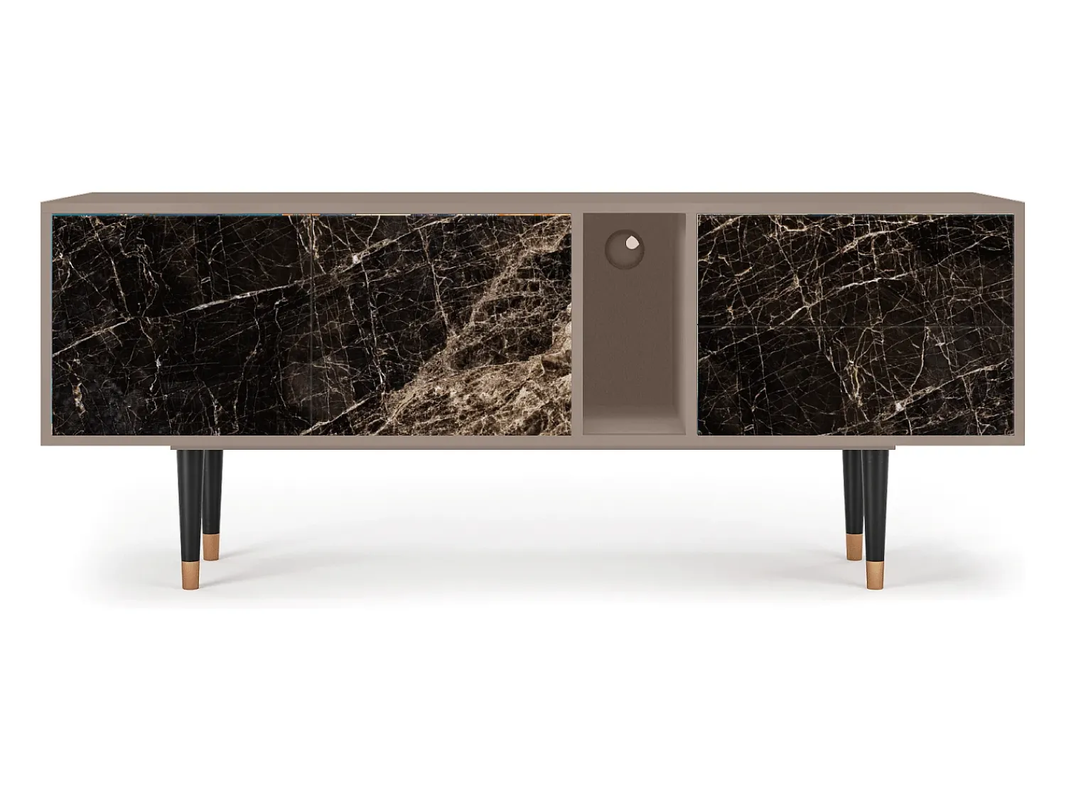 Móvel De Tv* Mueble de TV - 170х69х48 cm - T1 - Night Abyss, Latte Bege