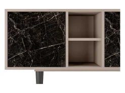 Móvel De Tv* Mueble de TV - 150х69х41 cm - T5 - Night Abyss, Latte Bege