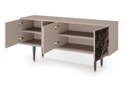 Móvel De Tv* Mueble de TV - 150х69х41 cm - T5 - Night Abyss, Latte Bege