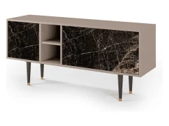 Móvel De Tv* Mueble de TV - 150х69х41 cm - T5 - Night Abyss, Latte Bege