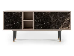 Móvel De Tv* Mueble de TV - 150х69х41 cm - T5 - Night Abyss, Latte Bege