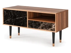 Outlet Mueble de TV - 115х59х48 cm - T3 - Night Abyss, Nogueira Castanho