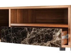Outlet Mueble de TV - 115х59х48 cm - T3 - Night Abyss, Nogueira Castanho