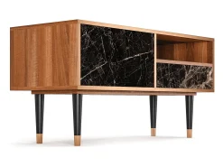 Outlet Mueble de TV - 115х59х48 cm - T3 - Night Abyss, Nogueira Castanho