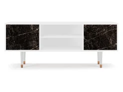 Móvel De Tv| Mueble de TV - 170х69х48 cm - T2 - Night Abyss, Branco Bege