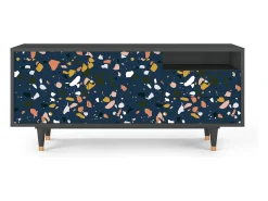 Móvel De Tv* Mueble de TV - 125х56х41 cm - T7 - Night Sky Langhterns, Antracite Cinza antracite