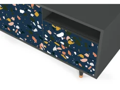 Móvel De Tv* Mueble de TV - 125х56х41 cm - T7 - Night Sky Langhterns, Antracite Cinza antracite
