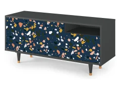 Móvel De Tv* Mueble de TV - 125х56х41 cm - T7 - Night Sky Langhterns, Antracite Cinza antracite
