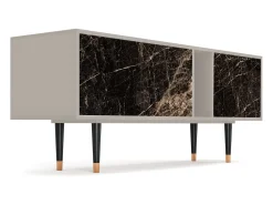 Móvel De Tv* Mueble de TV - 170х69х48 cm - T1 - Night Abyss, Areia Bege