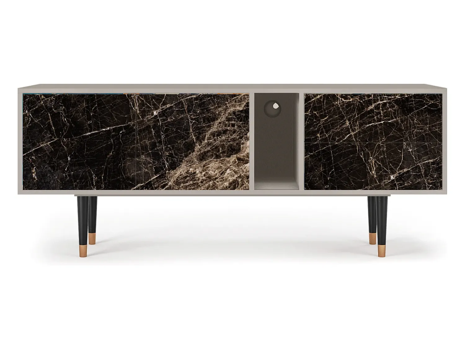 Móvel De Tv* Mueble de TV - 170х69х48 cm - T1 - Night Abyss, Areia Bege