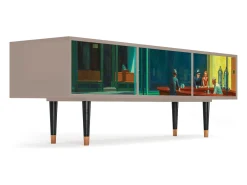 Móvel De Tv| Mueble de TV - 170х59х48 cm - T4 - Nighthawks by Hopper, Latte Bege