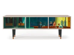 Móvel De Tv| Mueble de TV - 170х59х48 cm - T4 - Nighthawks by Hopper, Latte Bege