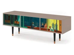 Móvel De Tv| Mueble de TV - 170х59х48 cm - T4 - Nighthawks by Hopper, Latte Bege