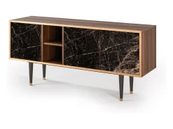 Best Mueble de TV - 150х69х41 cm - T5 - Night Abyss, Nogueira Castanho