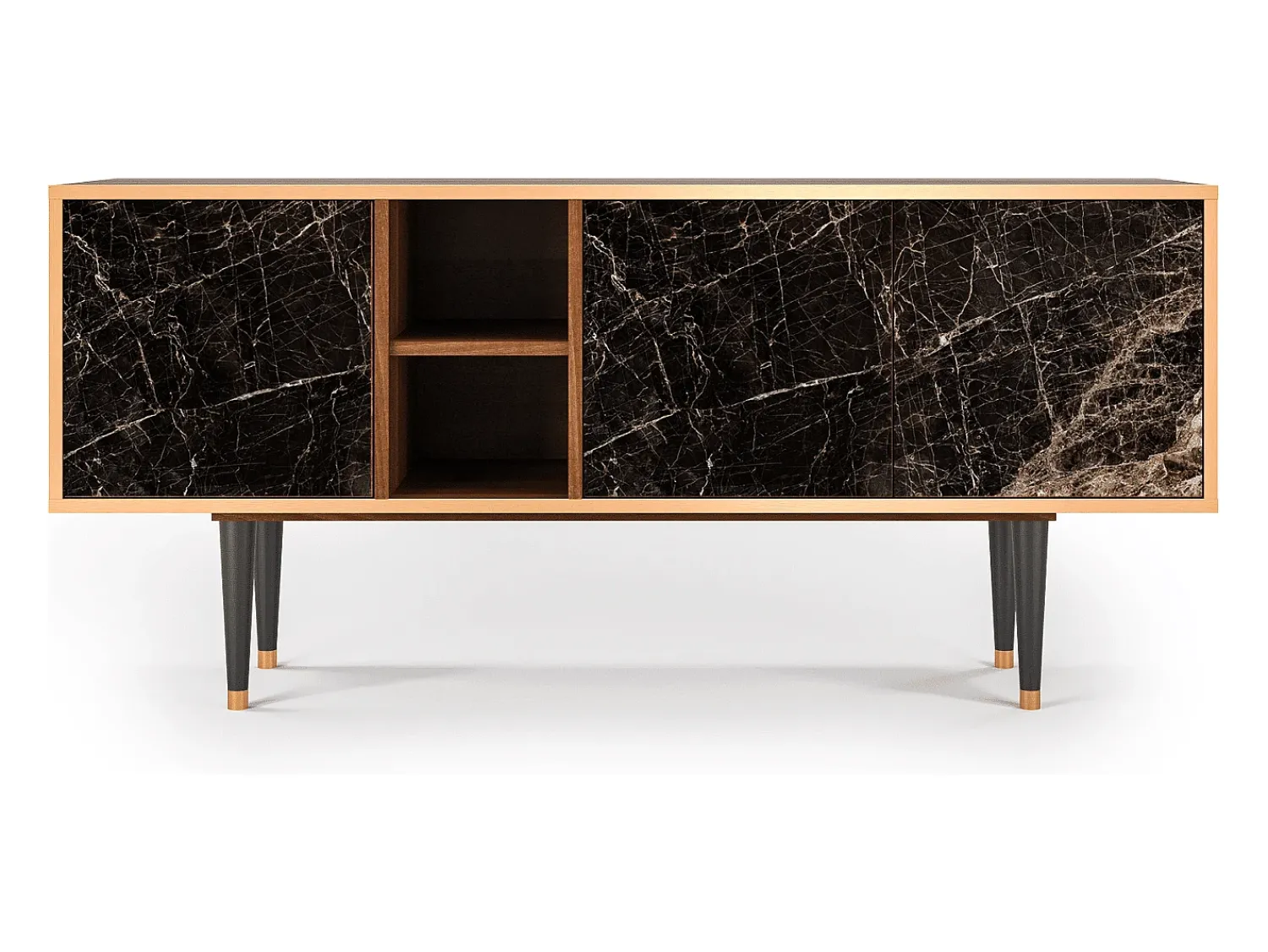 Best Mueble de TV - 150х69х41 cm - T5 - Night Abyss, Nogueira Castanho
