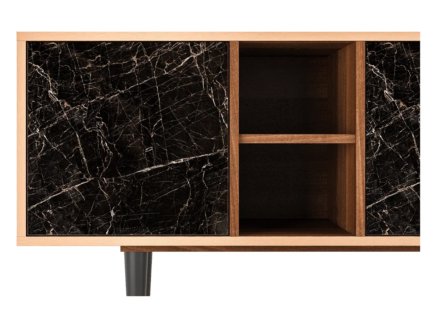 Best Mueble de TV - 150х69х41 cm - T5 - Night Abyss, Nogueira Castanho