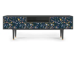 Móvel De Tv| Mueble de TV - 170х59х41 cm - T6 - Night Sky Langhterns, Antracite Cinza antracite