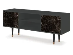 Móvel De Tv| Mueble de TV - 170х69х48 cm - T2 - Night Abyss, Antracite Cinza antracite