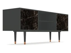 Móvel De Tv| Mueble de TV - 170х69х48 cm - T2 - Night Abyss, Antracite Cinza antracite