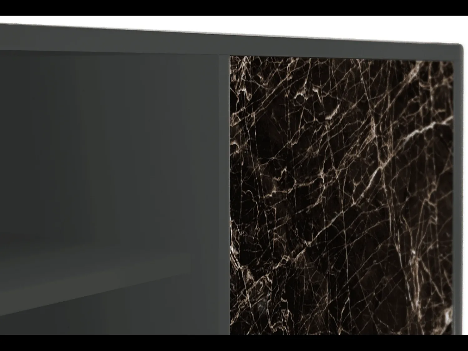 Móvel De Tv| Mueble de TV - 170х69х48 cm - T2 - Night Abyss, Antracite Cinza antracite
