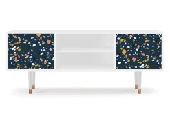 New Mueble de TV - 170х69х48 cm - T2 - Night Sky Langhterns, Branco Bege