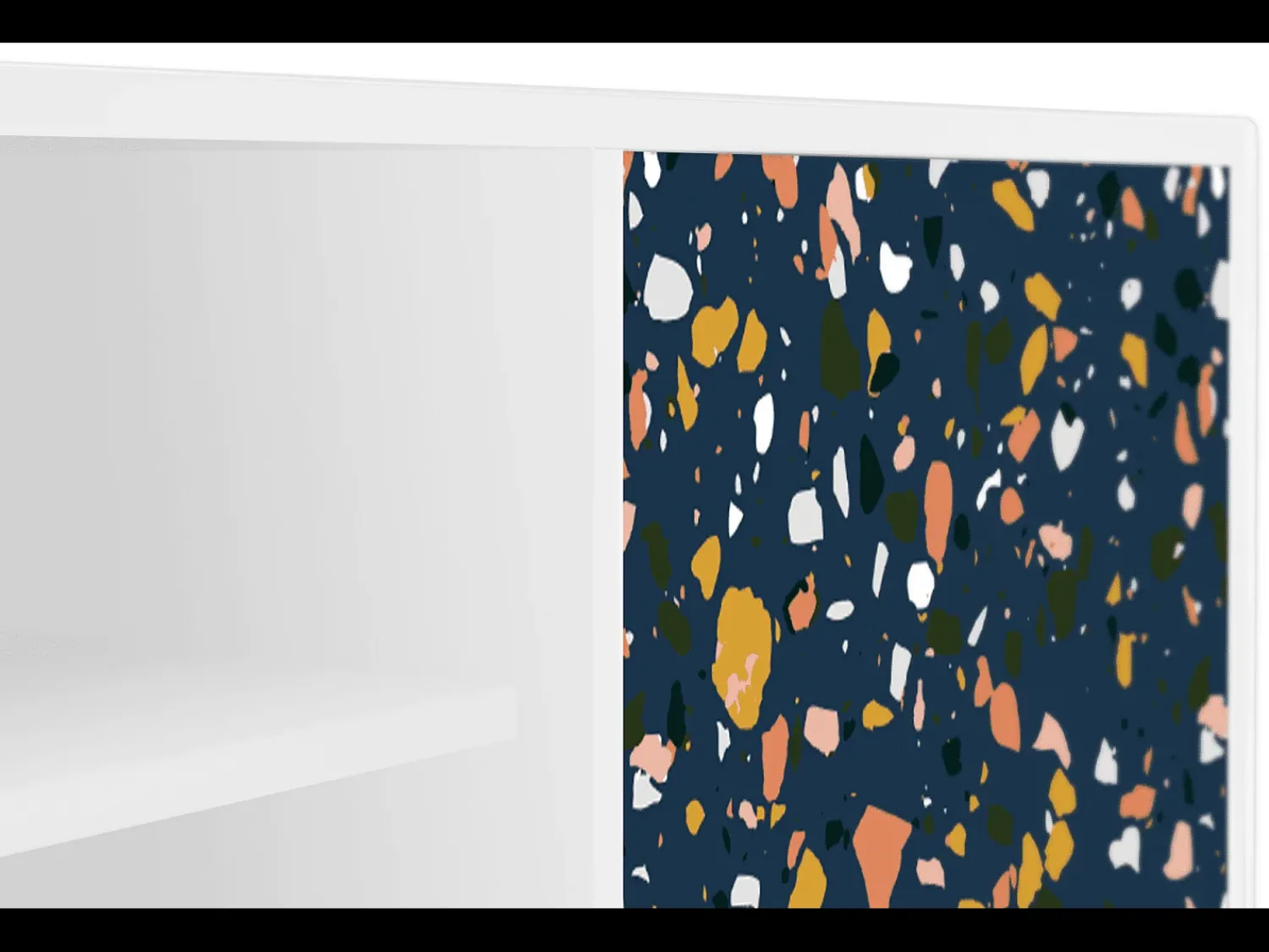 New Mueble de TV - 170х69х48 cm - T2 - Night Sky Langhterns, Branco Bege