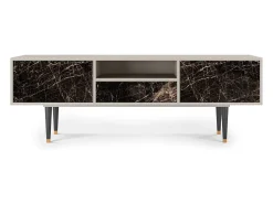 Móvel De Tv| Mueble de TV - 170х59х41 cm - T6 - Night Abyss, Areia Bege