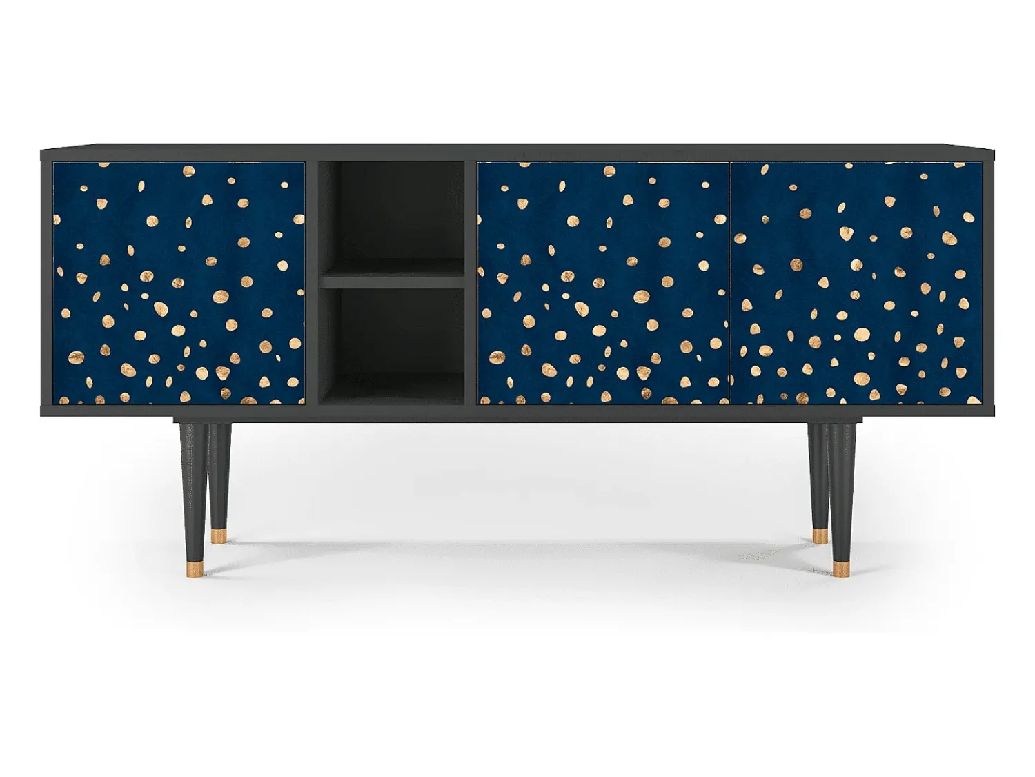 Online Mueble de TV - 150х69х41 cm - T5 - Night Skies, Antracite Cinza antracite